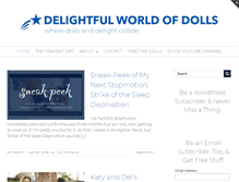 Tablet Screenshot of delightfulworldofdolls.com